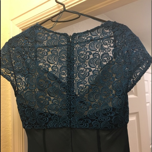 Aidan Mattox Lace Shoulder Dress Worn 1x EUC - Picture 5 of 6